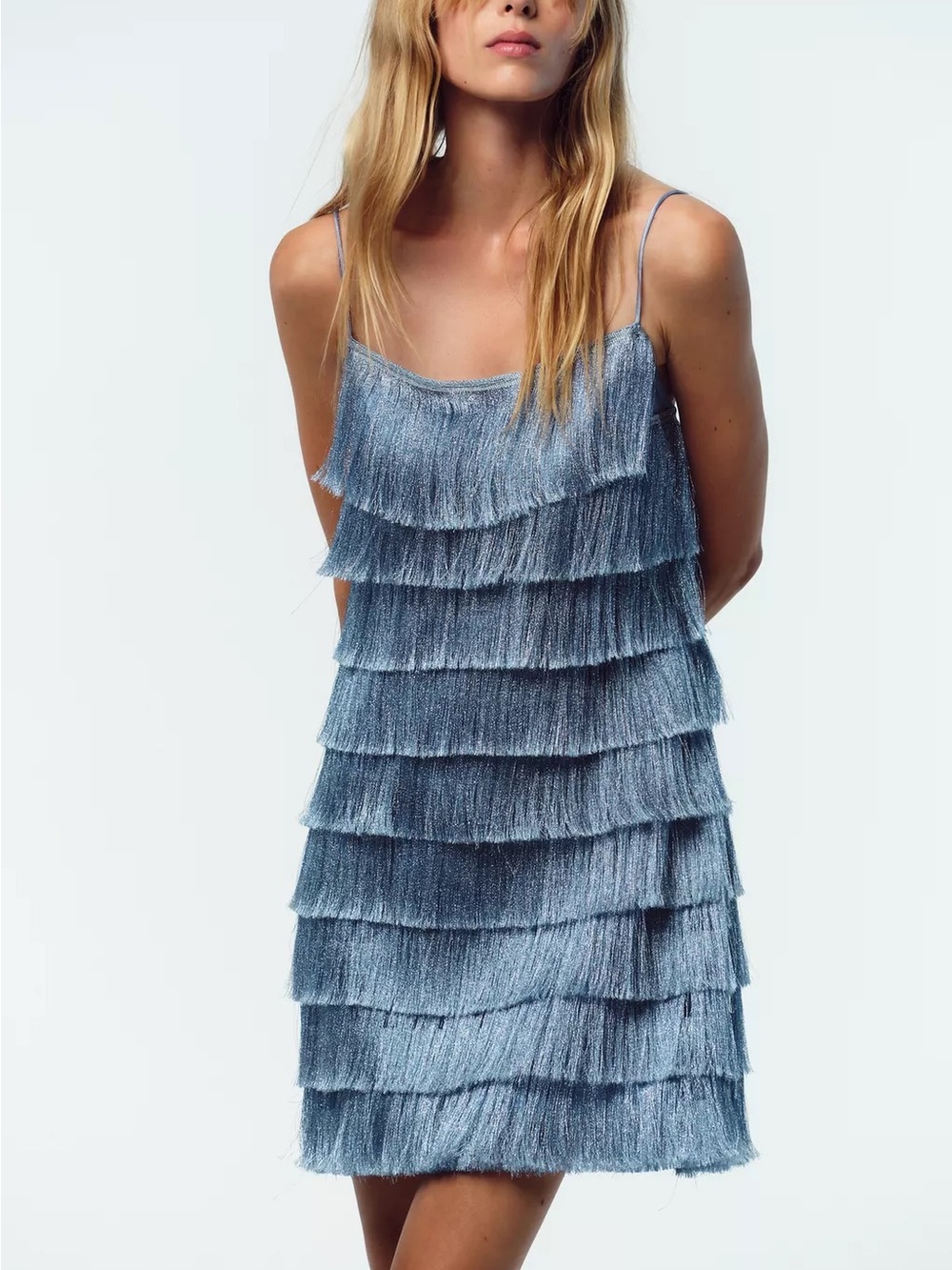 Zara Fringed Mini Dress - Picture 8 of 16